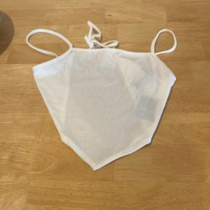 White bandana top
